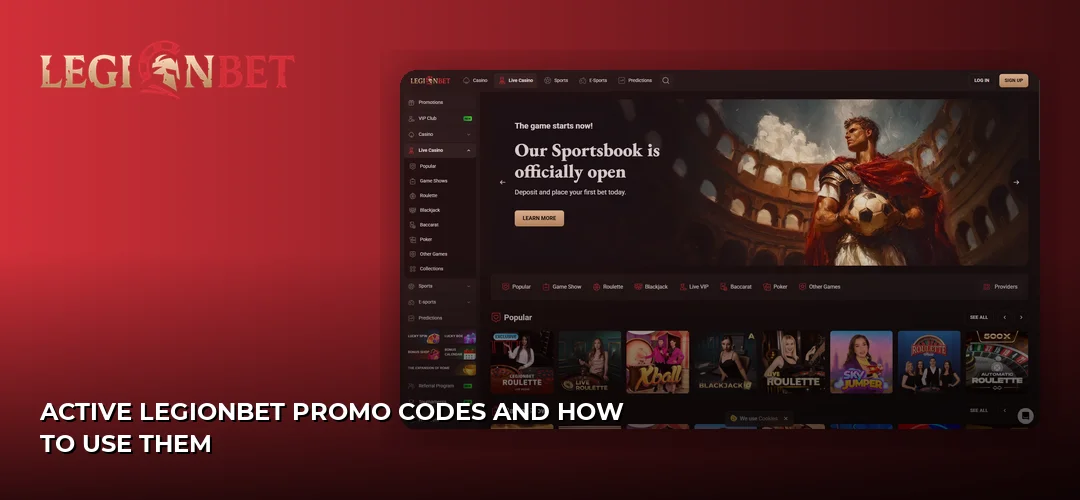 LegionBet promotional banner