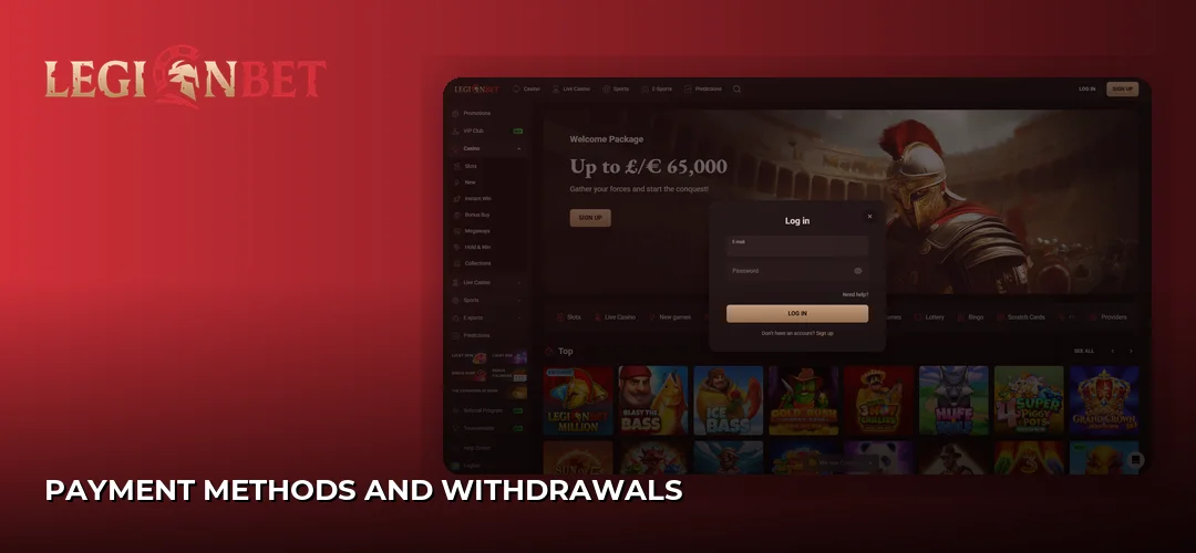 Payment methods and withdrawals
