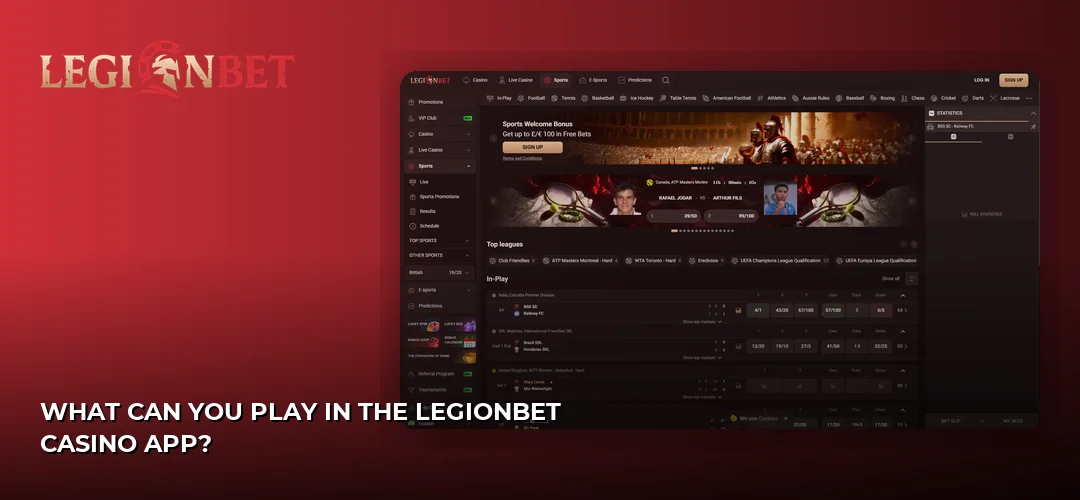 LegionBet promotional banner