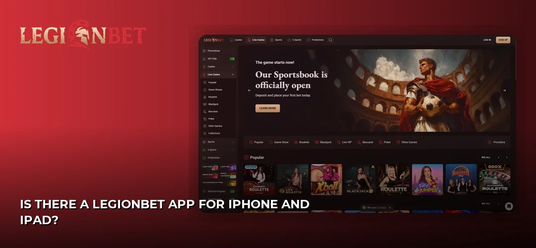 LegionBet promotional banner