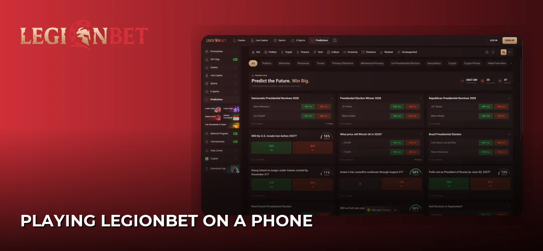 LegionBet promotional banner