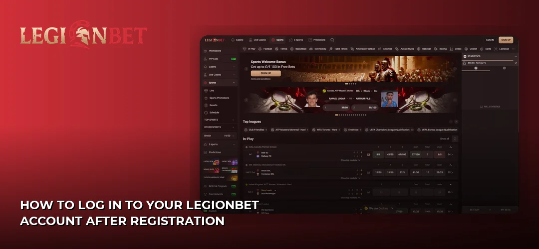 LegionBet promotional banner